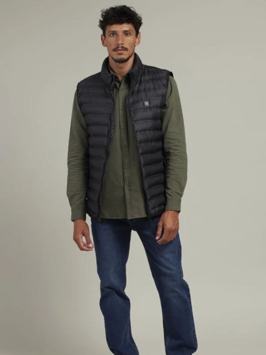 Chaleco Hombre Nylon Polanco - Negro 