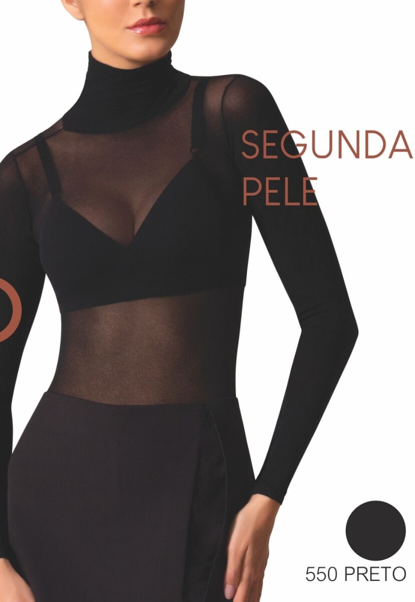 POLERA SEGUNDA PIEL - NEGRO 