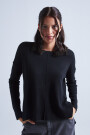PULL COL ROND MANCHES LONGUES Negro