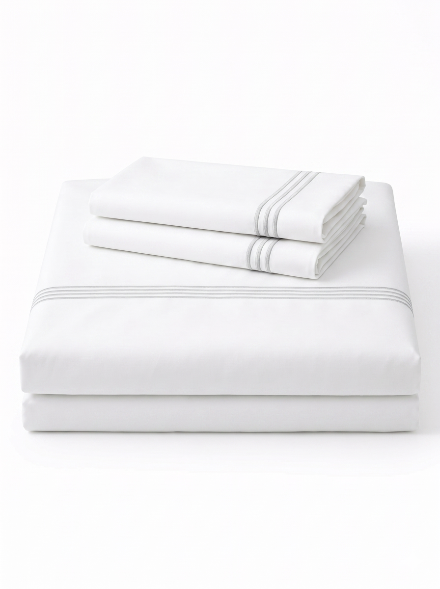 JUEGO DE SABANAS 2 PLAZAS - BLANCO 