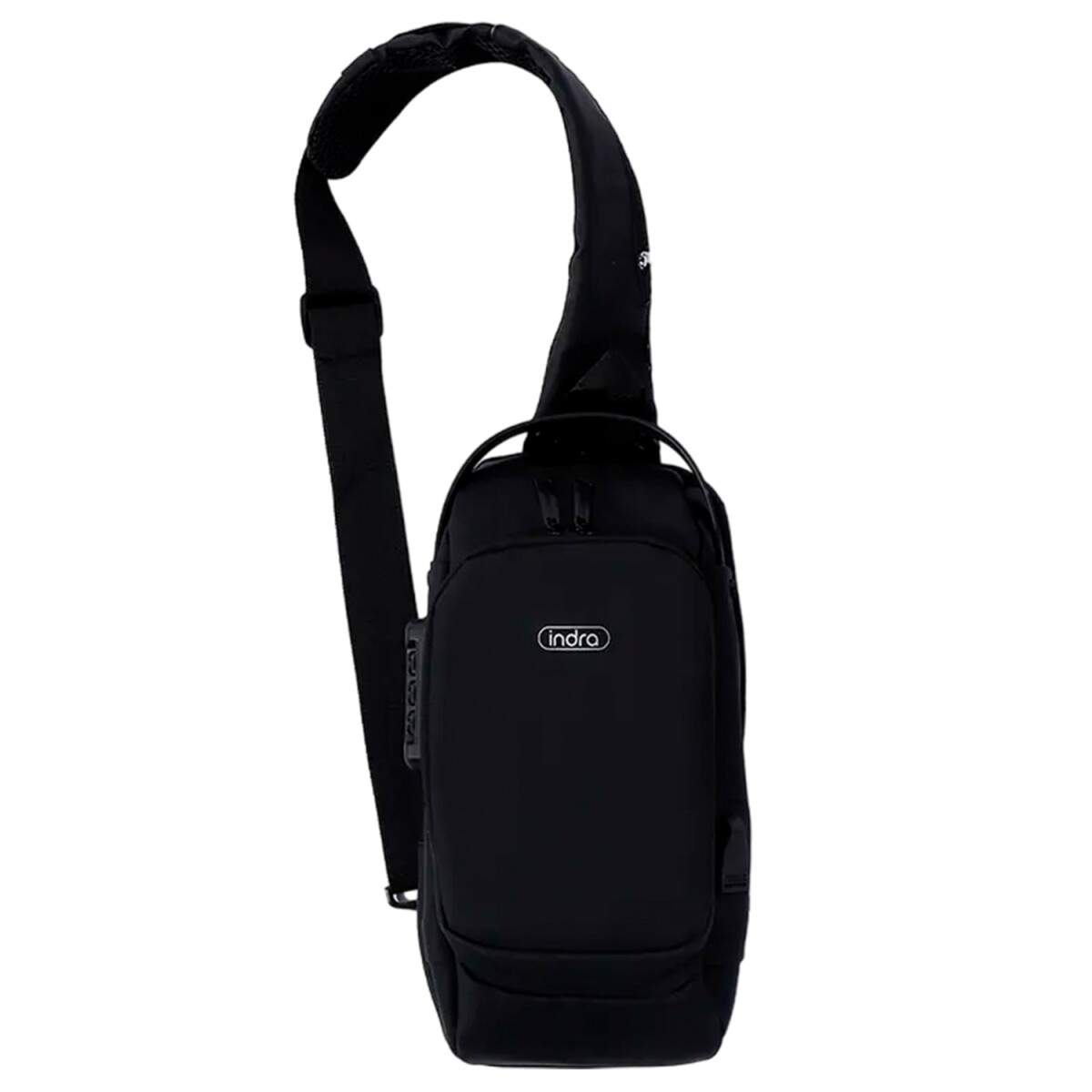 Bolso Morral Antirrobo Impermeable con Candado TSA Indra - Negro 