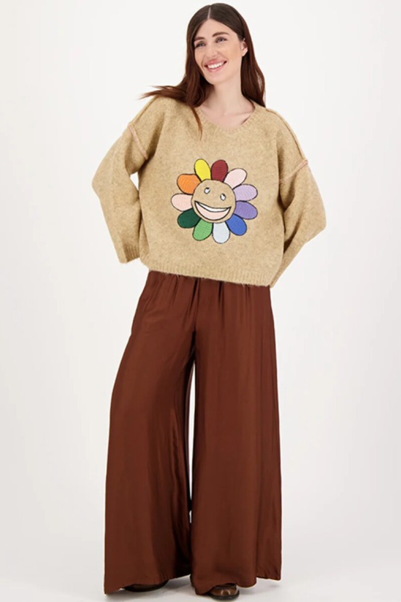 PANTALÓN FLARE Marron