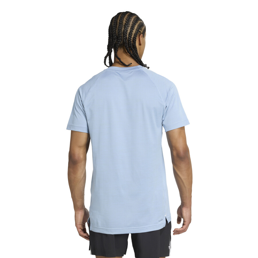 Remeras Adidas Gym+ Masculino Celeste