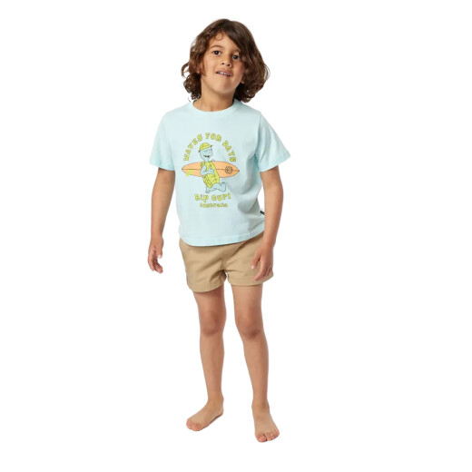 Remera Rip Curl Tube Town Waves Niño - Celeste Remera Rip Curl Tube Town Waves Niño - Celeste