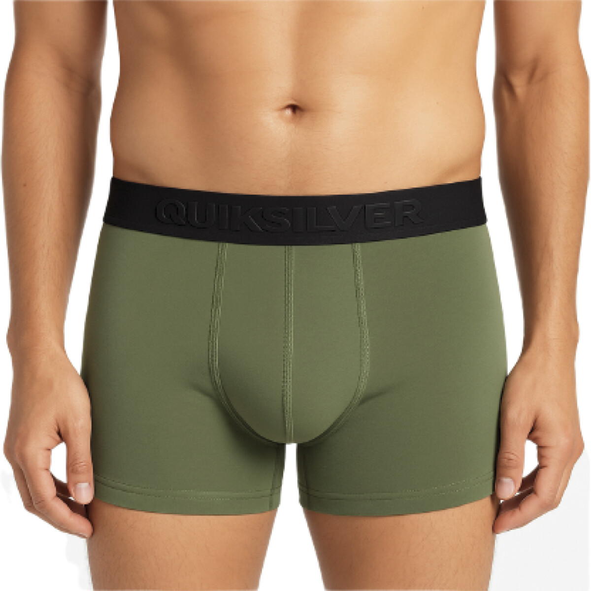 Boxer Quiksilver Classic - Verde / Gris / Negro 