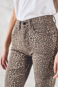 Jean Flare Animal Pront Multi