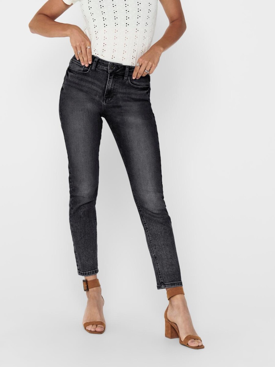 Jeans Newtyson Girlfried - Black Denim 