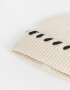 Gorro Romántico Gorro Tejido Con Bordado - Marron Beige