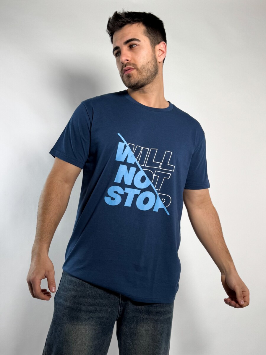 Remera estampada Ale - Azul 
