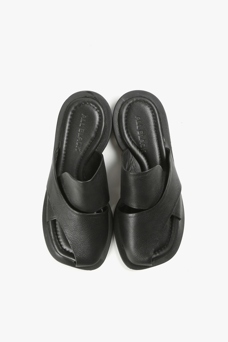 SANDALIA TOE SLIDE Negro