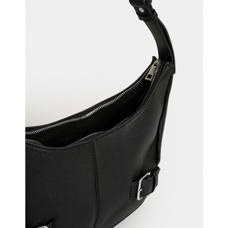Bandolera Con Hebillas Negro