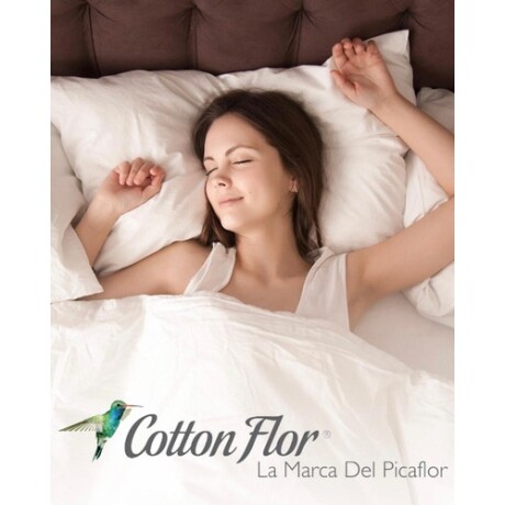 Acolchado Cotton Flor Zyporah de 1 plaza en microfibra 145