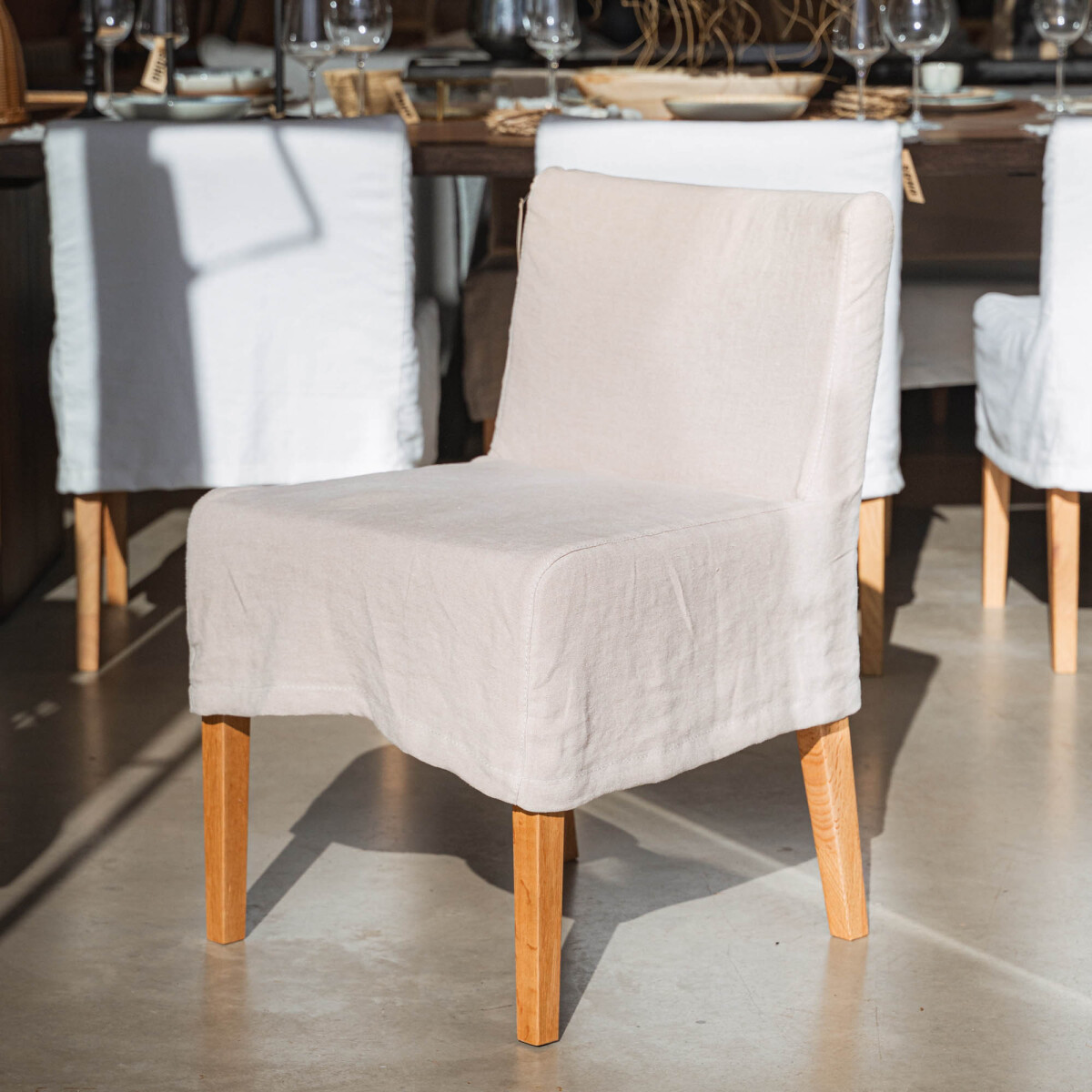 Silla Camelia, lino latte 