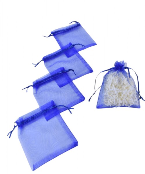 Pack x 200 - Bolsas organza 8x11 cm AZUL