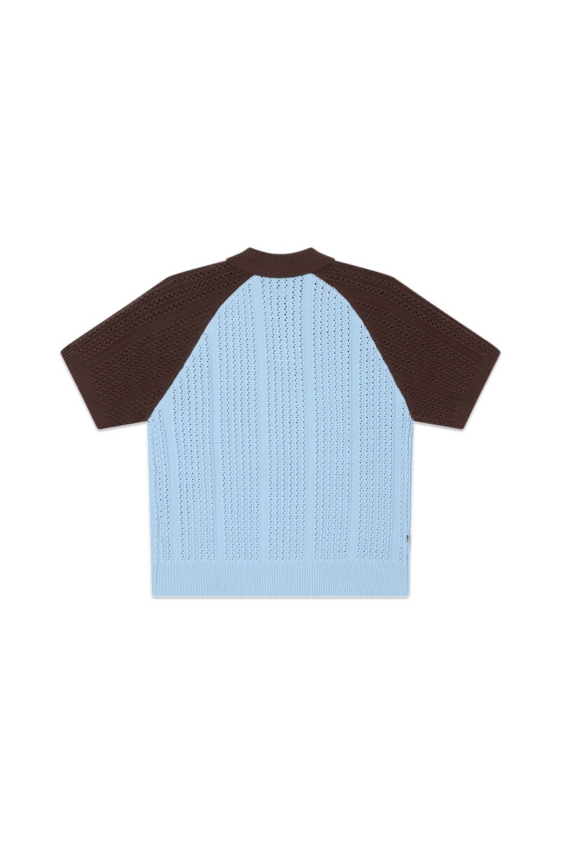 OBEY ABEL POLO SWEATER Celeste