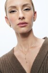 Collar acero con dije herradura dorado