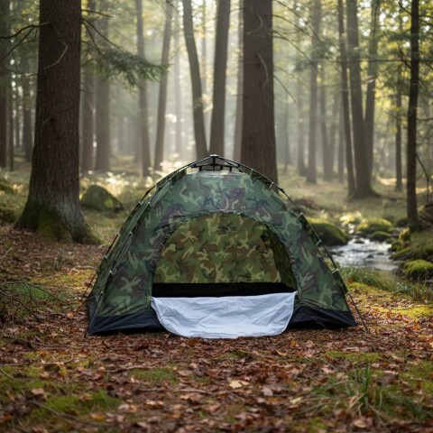 Carpa Auto armable Camuflada 4 Personas Impermeable Militar Camping Outdoor Con Bolso Carpa Auto armable Camuflada 4 Personas Impermeable Militar Camping Outdoor Con Bolso