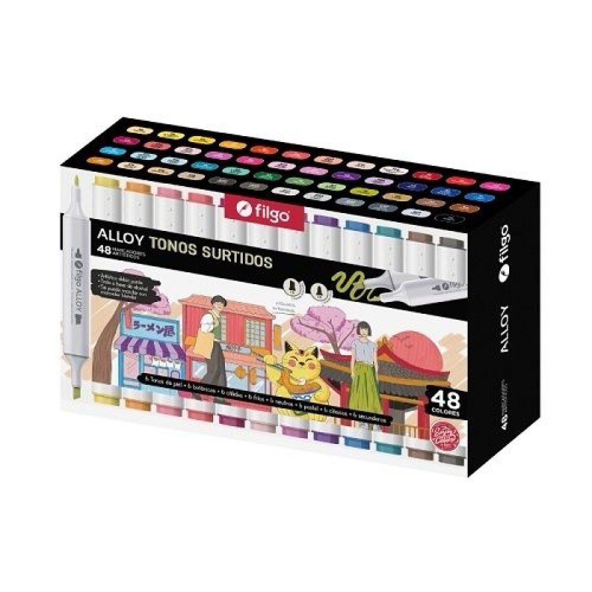 Filgo Marcador Artistico Alloy- 48 surtidos - Filgo Marcador Artistico Alloy- 48 Surtidos 