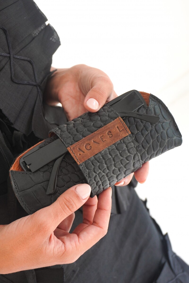 Estuche Lentes Crocco Negro