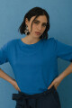 BLUSA LINO EVA AZUL