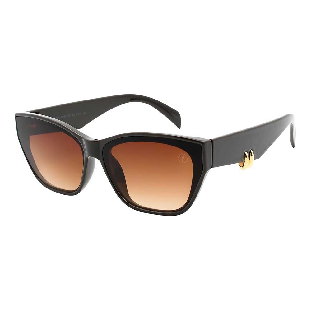 Lentes De Sol Anitta Cuadrado Gradiente Azul/Marrón