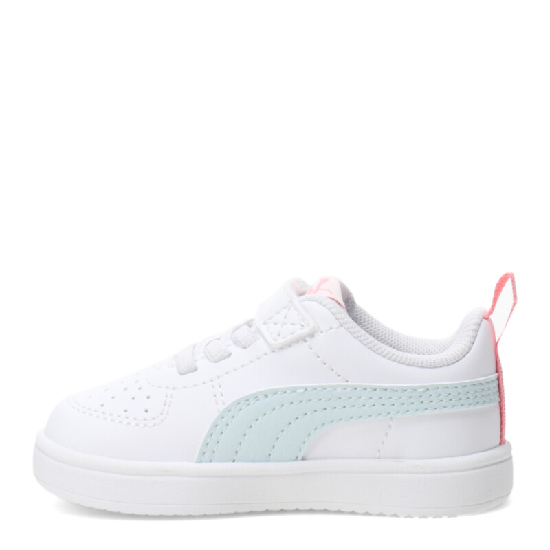 Championes Infantiles Puma Rickie Blanco - Celeste - Rosado