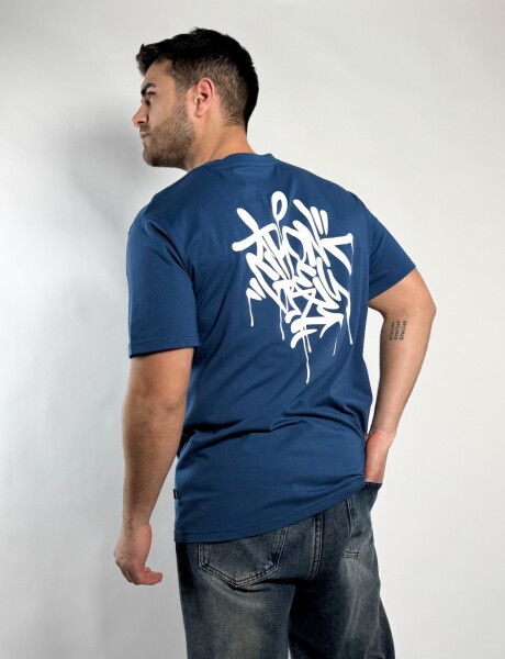 Remera estampada Cabre Azul