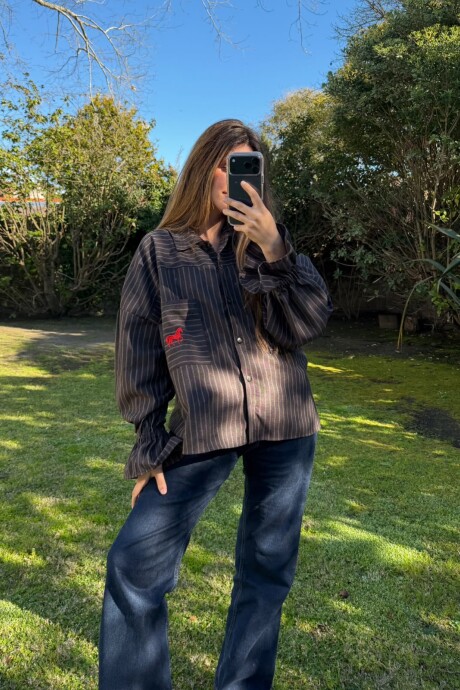 The Ranch Shirt Chocolate / Beige