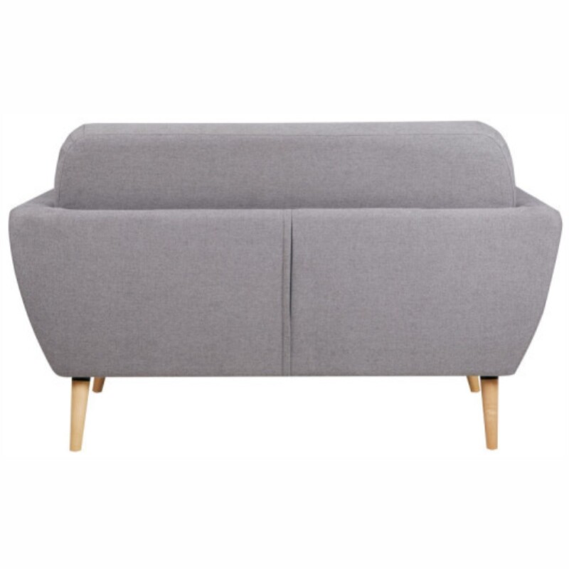 Sofá 810N1 2 Cuerpos Tapizado en Tela Gris