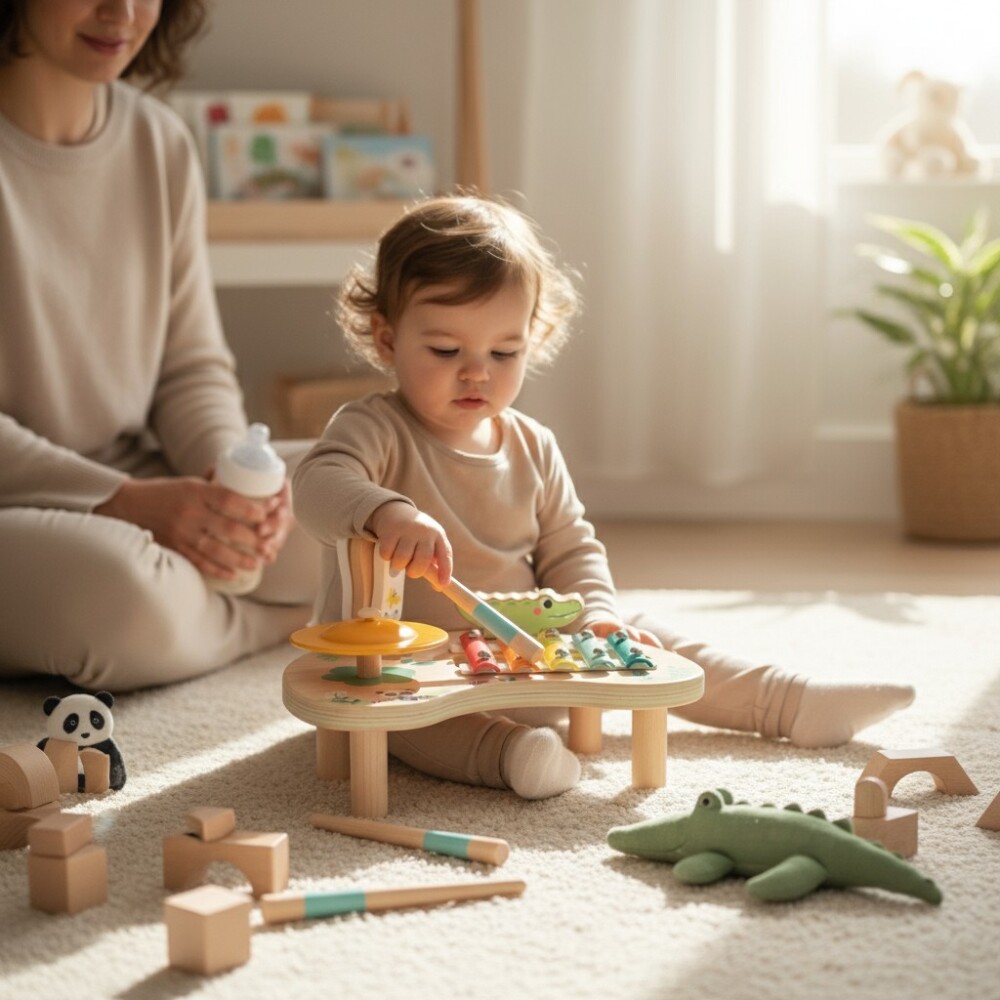 Set instrumentos musicales madera HIPANDO Set instrumentos musicales madera HIPANDO