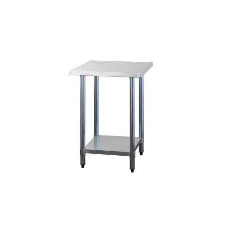 Mesada Central con Estante Inferior de Acero Inoxidable 60 x 60 x 85 cm Mesada Central con Estante Inferior de Acero Inoxidable 60 x 60 x 85 cm