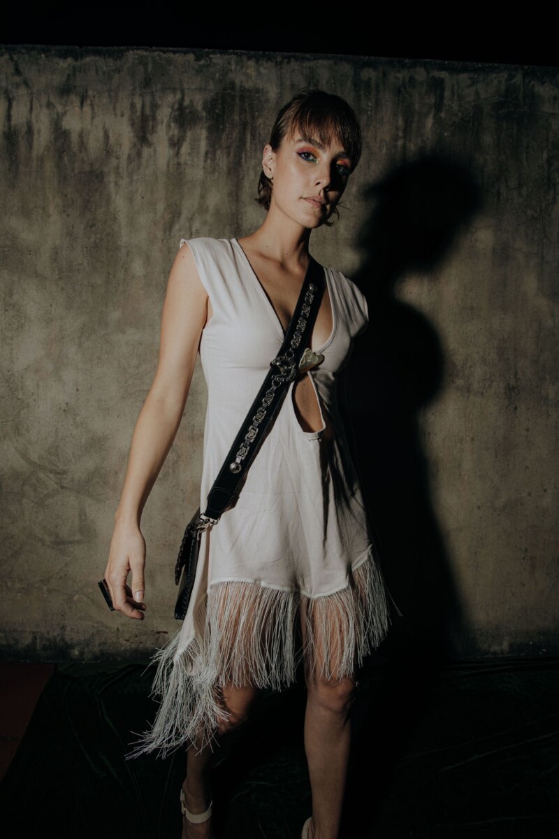 Cande Lino Dress Beige