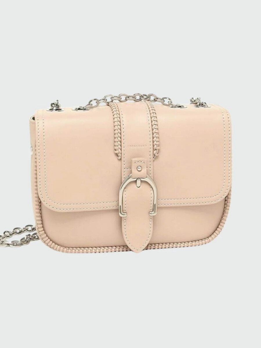 Longchamp -Cartera pequeña de cuero, Amazone - Rosado 