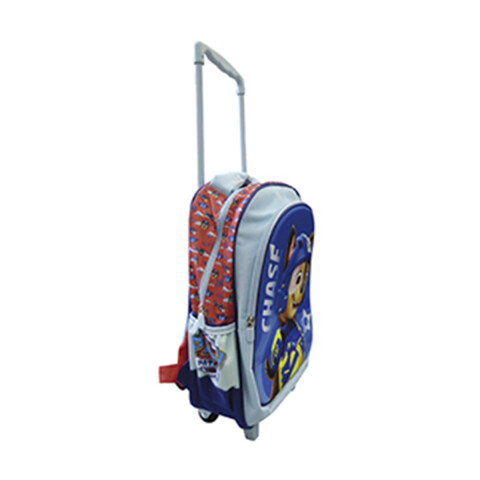 Mochila Infantil 3D con Carro Tafeta Grande 40 x 30 cm CHASE HAPPY AZUL