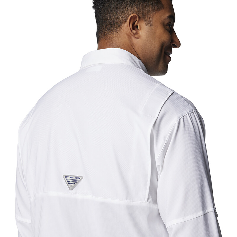 M Tamiami II LS Shirt-Collegiate Navy WHITE