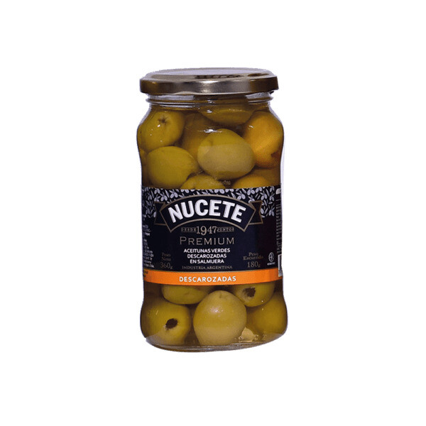 Nucete Aceitunas Premium Verdes Descarozadas 180g Nucete Aceitunas Premium Verdes Descarozadas 180g
