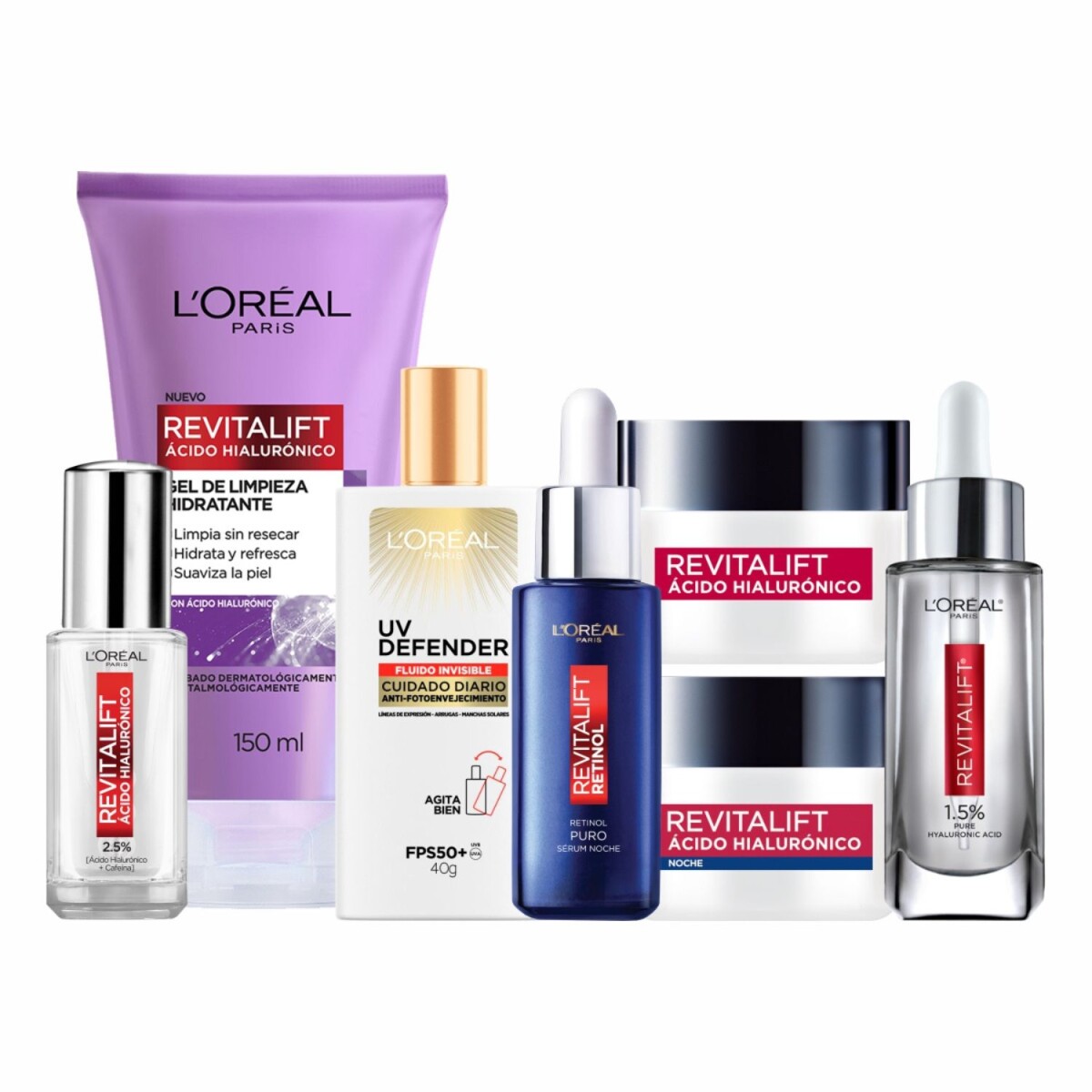 Pack L'Oreal Revitalift completo 7 pasos 