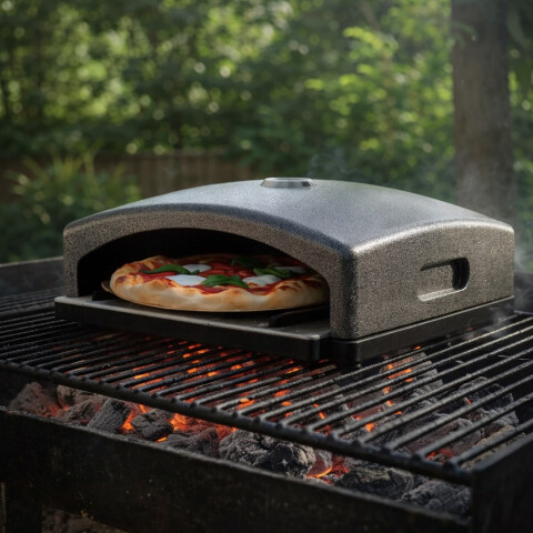 HORNO DE PIZZA A LA PIEDRA CON PALA RETRACTIL HORNO DE PIZZA A LA PIEDRA CON PALA RETRACTIL