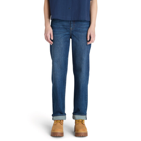 Jean Straight Mujer Slate Blue