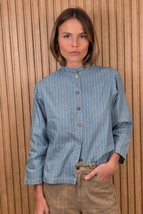 Camisa Carlita Denim Celeste Raya 1