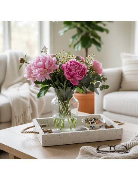 BANDEJA C/ASAS ROPE RECTANGULAR STONE 23x16CM BANDEJA C/ASAS ROPE RECTANGULAR STONE 23x16CM