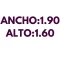 Cortina Romana en Algodón Español Oxf. Blanco Ancho: 1.90 - Alto: 1.60