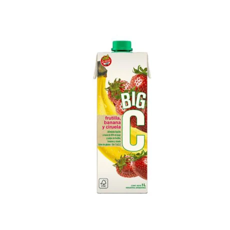Jugo BIG C X 1 Litro Frutilla con Banana Jugo BIG C X 1 Litro Frutilla con Banana
