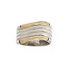 Anillo Tiras-Plata y Oro-Sin Piedra-AN5465 sinpiedra