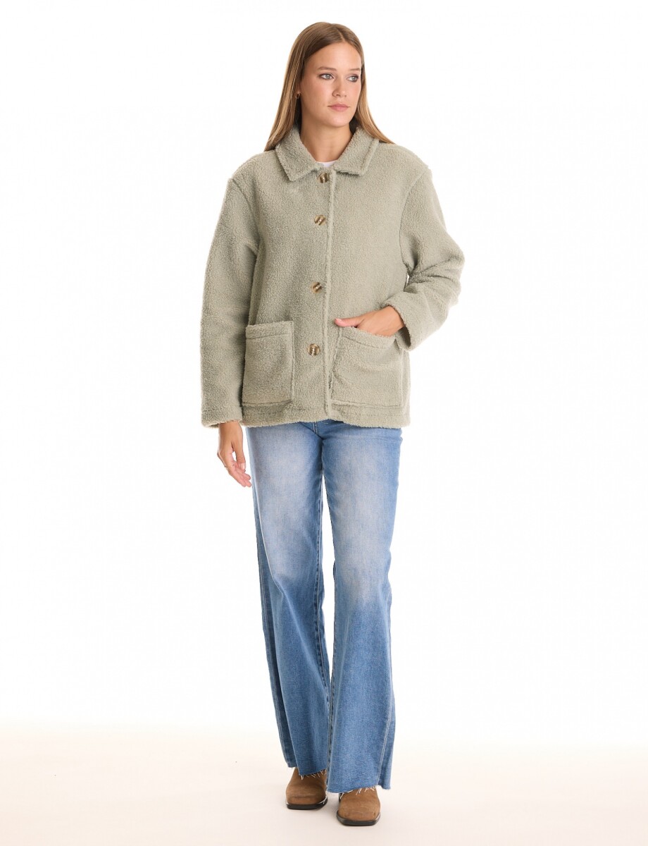 Sobrecamisa Sherpa - Verde Claro 