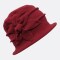 Gorro De Abrigo Cloche Mujer Bordó