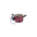 OLLA ALTA CON TAPA TRAMONTINA 26 CM 9.8 L BORDO
