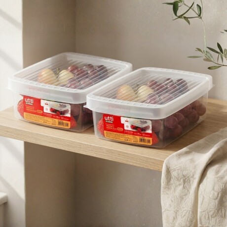 Set x2 Caja P 1,6 lts TRANSPARENTE