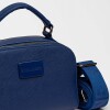 Bandolera Jazmin En Efecto Cuero Zaffiano Azul