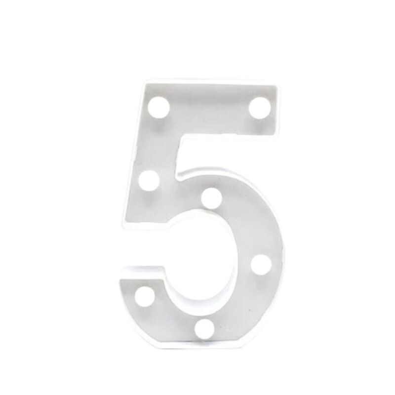 Número Blanco 16cm 5